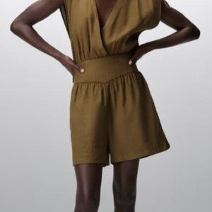 Zara Linen Blend Romper
